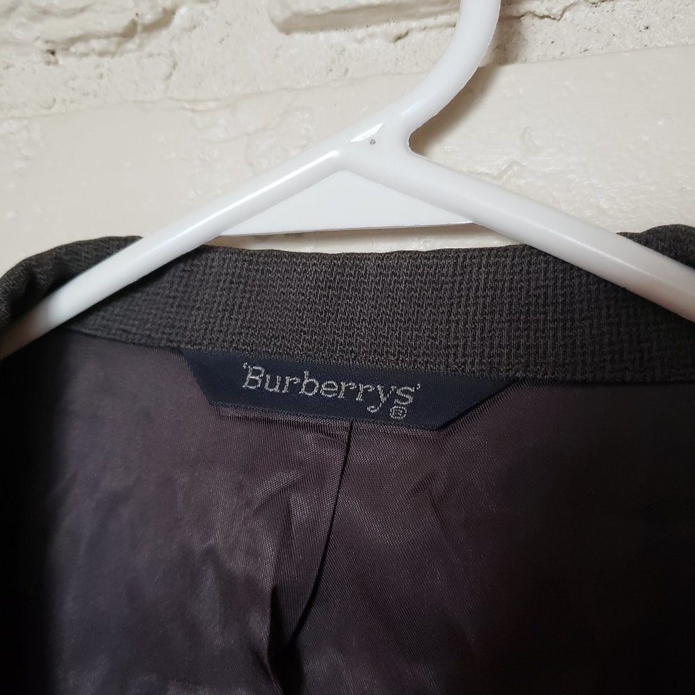 Vintage Burberry 100% Wool Suit Coat Blazer - Picture 5 of 15